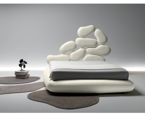 Designbett Stones, Polsterbett Stones, Designerbetten