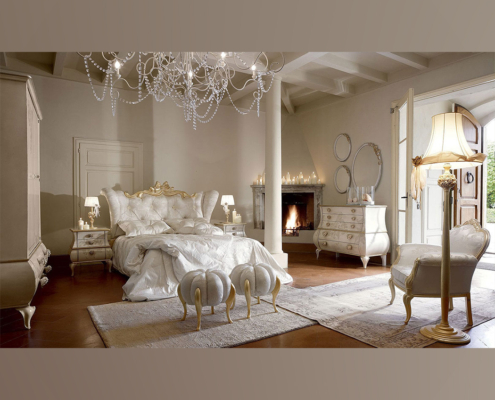 Romantisches Bett Matilde, Italienische Barockbetten