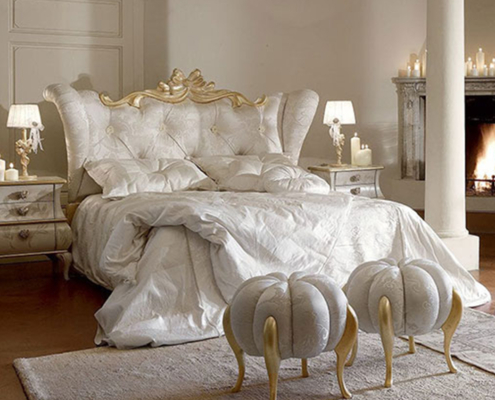 Italienische Barockbetten, Designermöbel, Prinzessinnen Bett