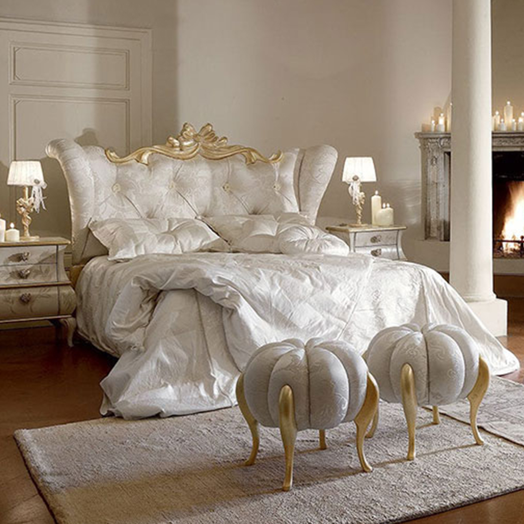 Italienische Barockbetten, Designermöbel, Prinzessinnen Bett